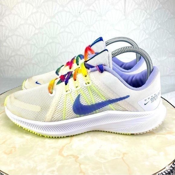 Nike Quest 4 Summit Womens Size 7.5 Shoes White Royal Athletic Running Sneakers - Picture 6 of 10